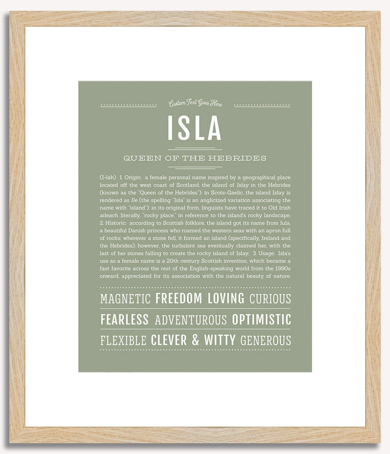 Isla | Name Art Print