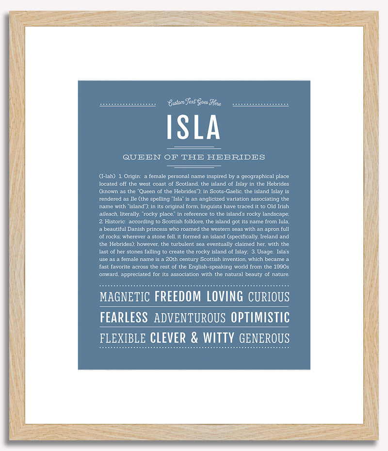 Isla | Name Art Print