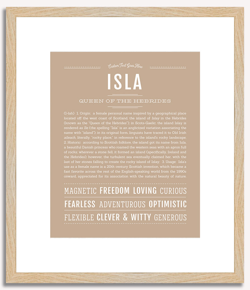 Isla | Name Art Print