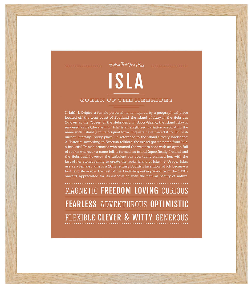 Isla | Name Art Print