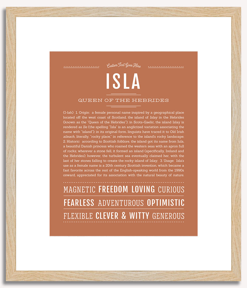 Isla | Name Art Print