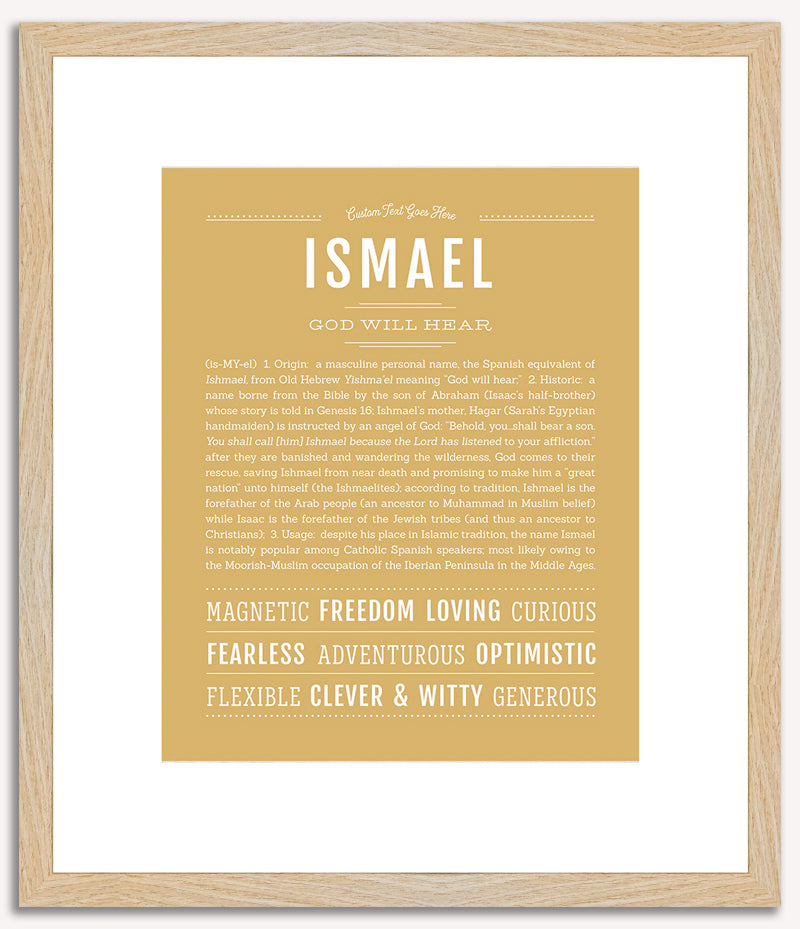 Ismael | Name Art Print