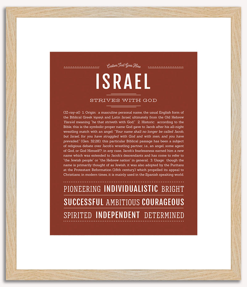 Israel | Name Art Print