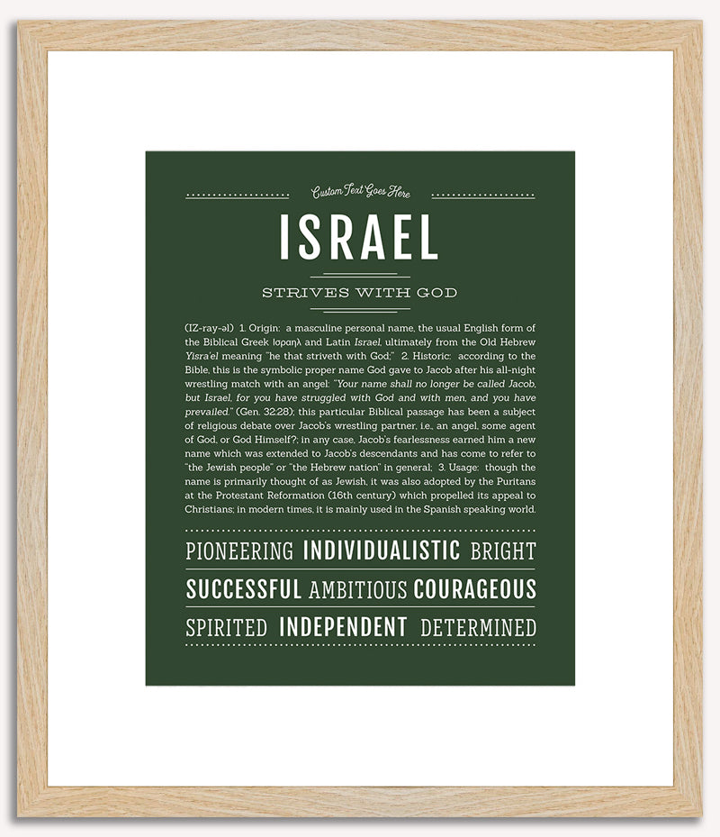 Israel | Name Art Print