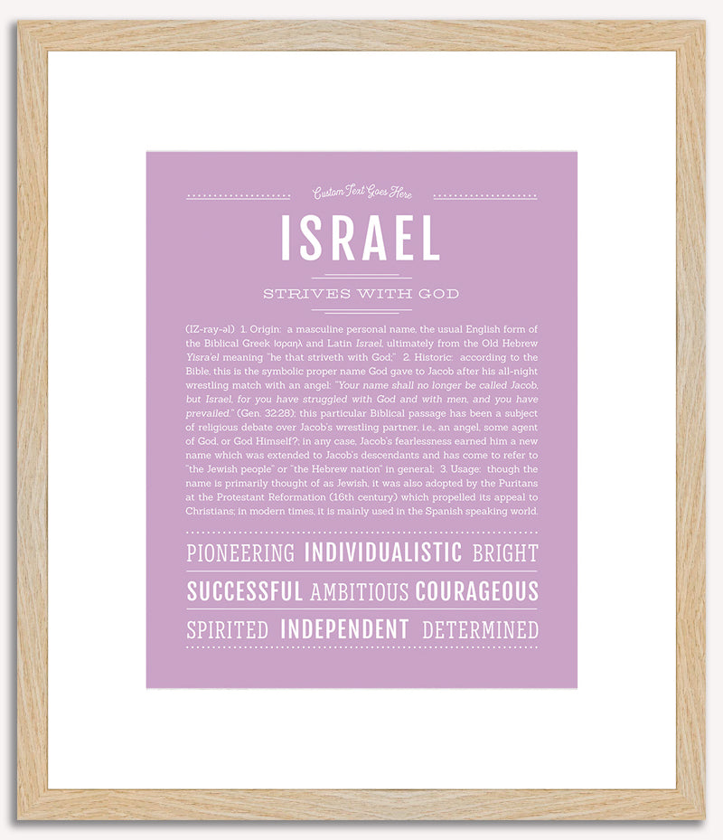 Israel | Name Art Print