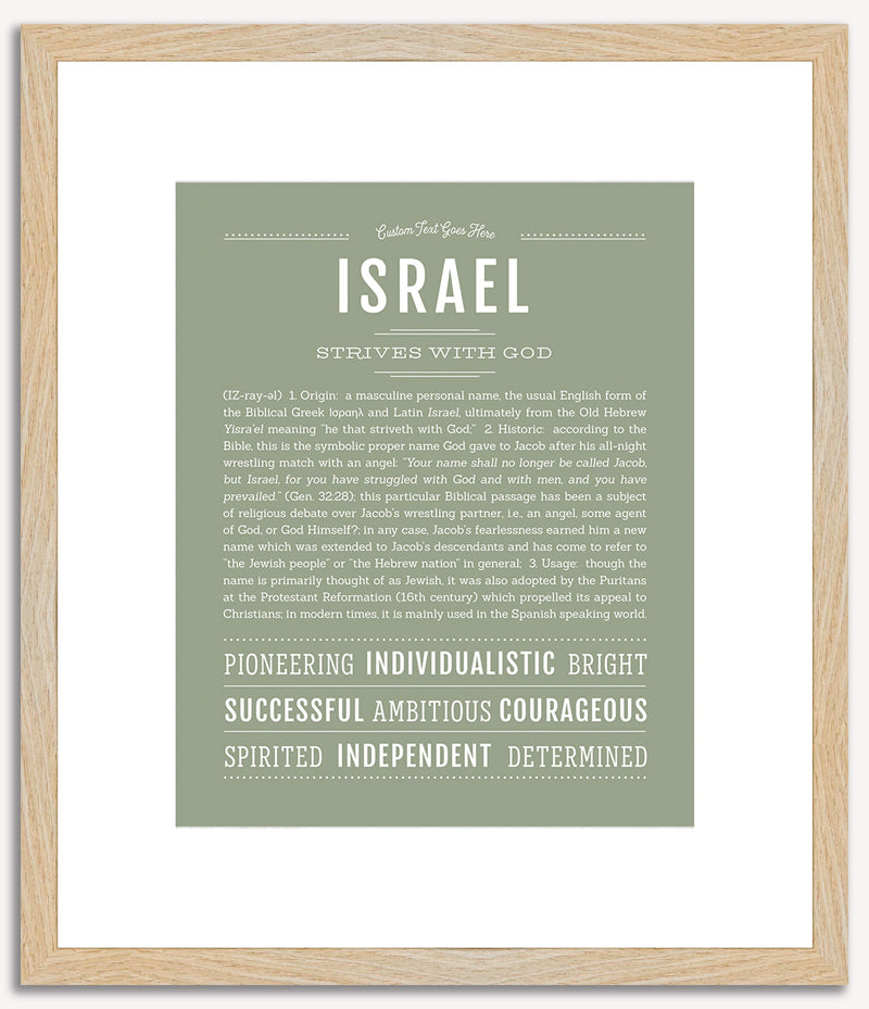 Israel | Name Art Print