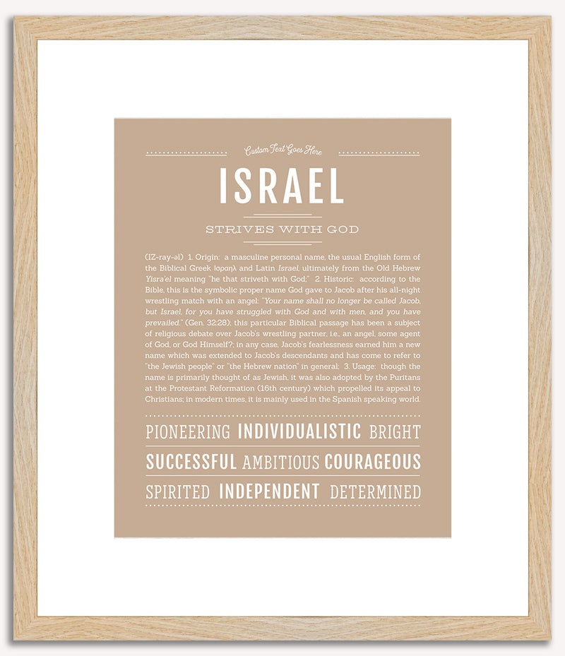 Israel | Name Art Print