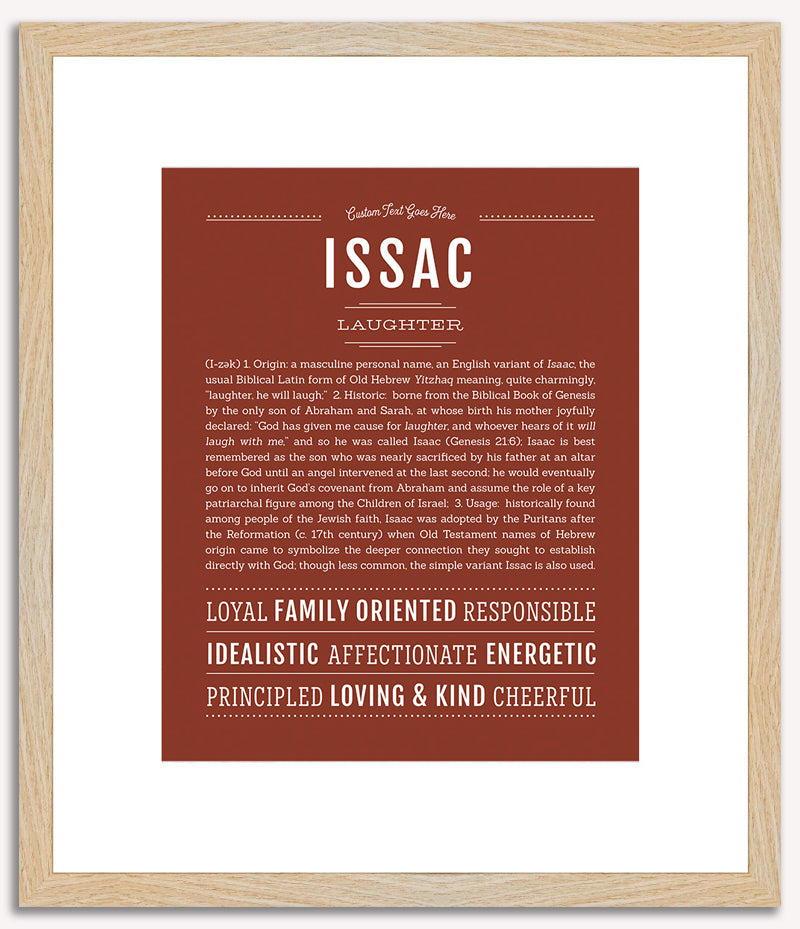 Issac | Name Art Print