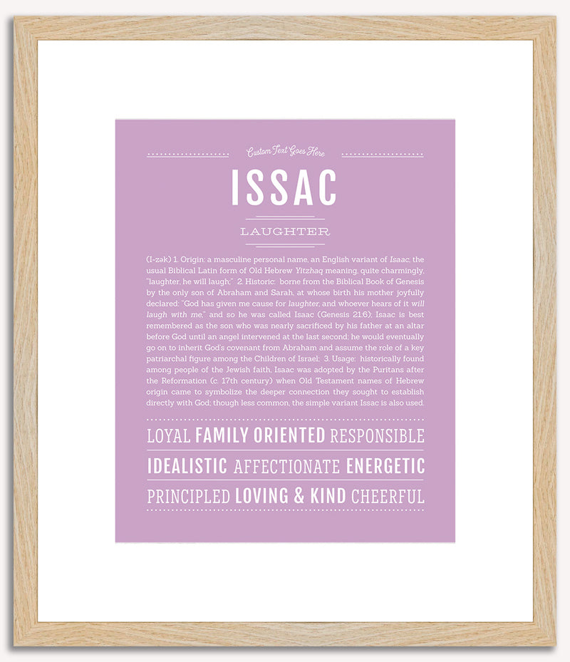 Issac | Name Art Print