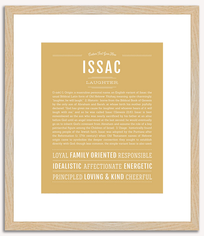 Issac | Name Art Print