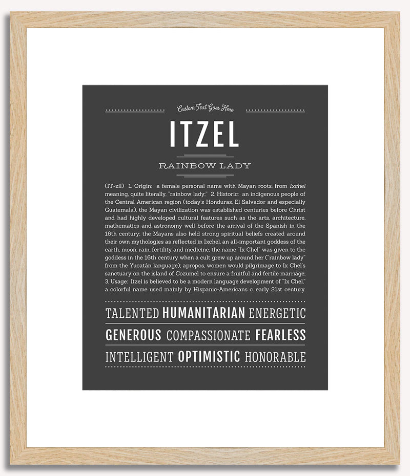 Itzel | Name Art Print