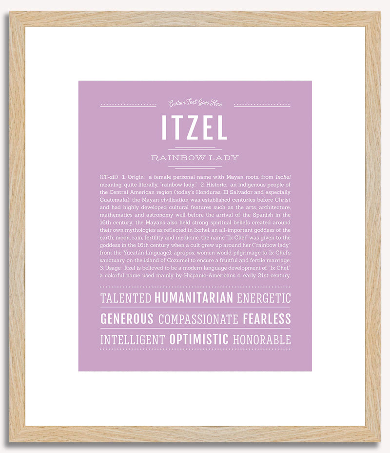 Itzel | Name Art Print