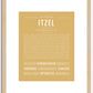 Itzel | Name Art Print