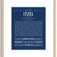 Itzel | Name Art Print