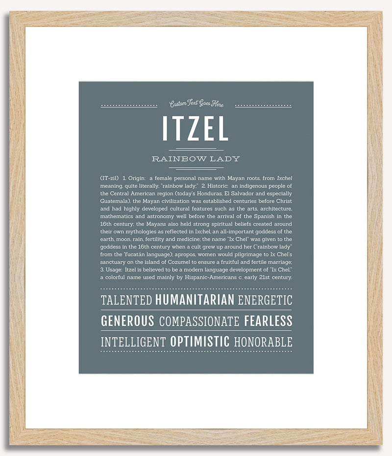 Itzel | Name Art Print