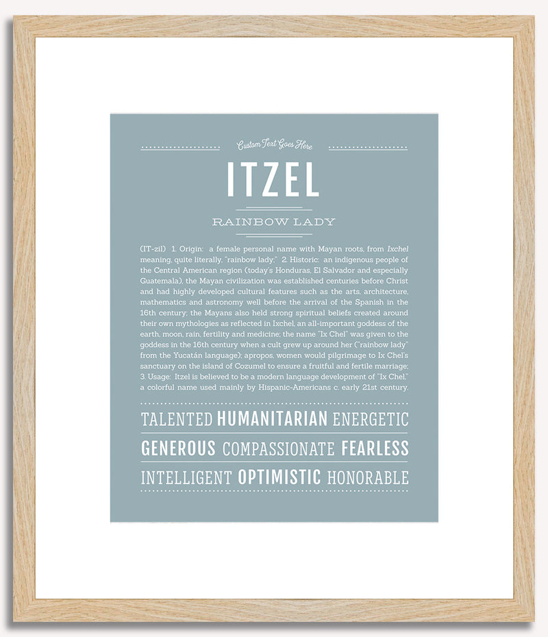 Itzel | Name Art Print