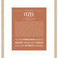 Itzel | Name Art Print