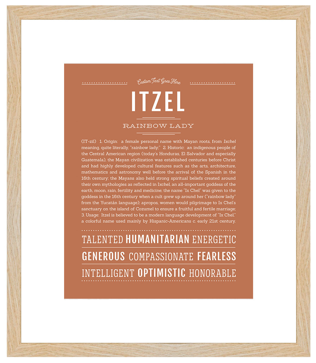 Itzel | Name Art Print