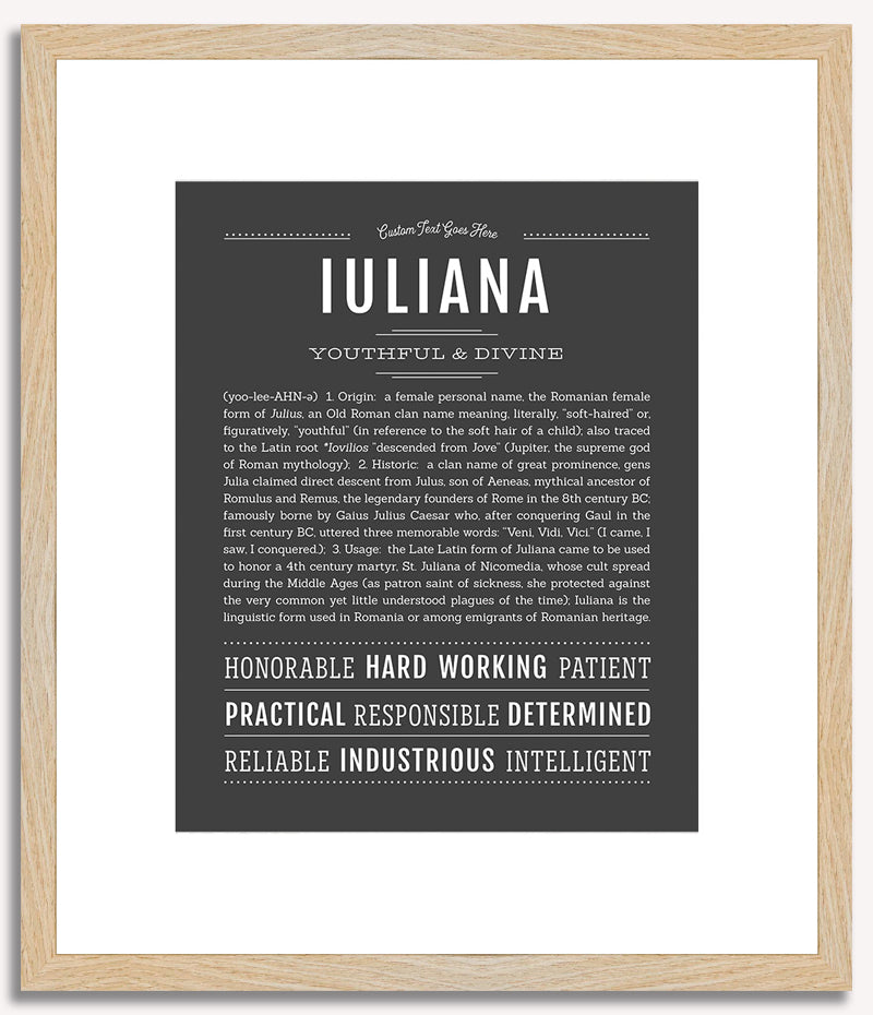 Iuliana | Name Art Print