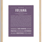 Iuliana | Name Art Print