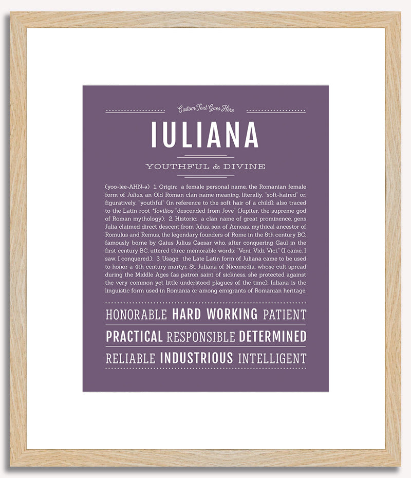 Iuliana | Name Art Print