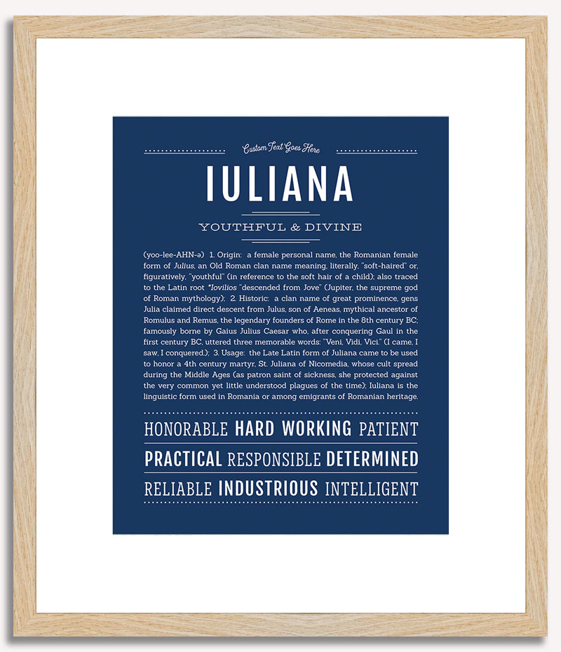 Iuliana | Name Art Print