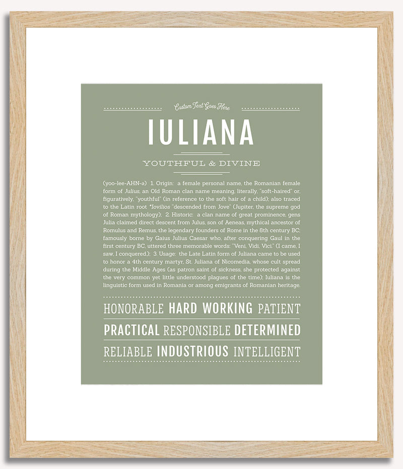 Iuliana | Name Art Print