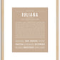 Iuliana | Name Art Print