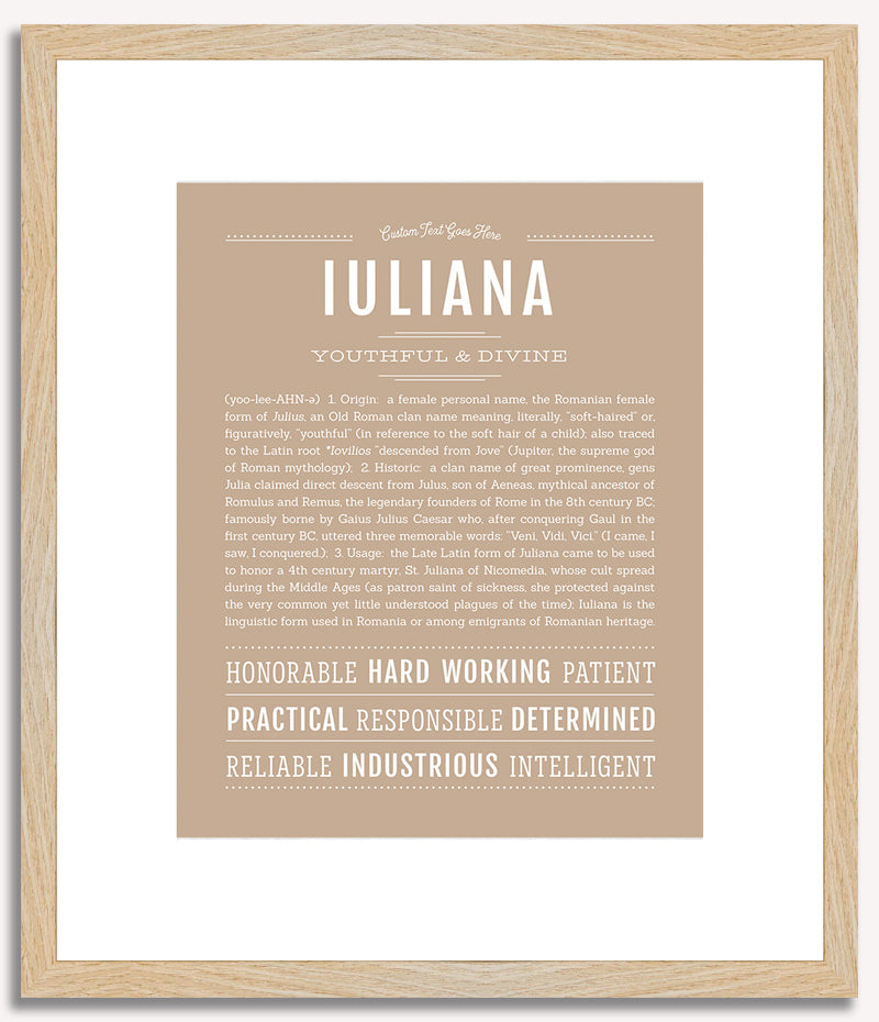 Iuliana | Name Art Print