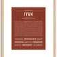 Ivan | Name Art Print