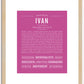 Ivan | Name Art Print