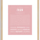 Ivan | Name Art Print