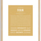 Ivan | Name Art Print