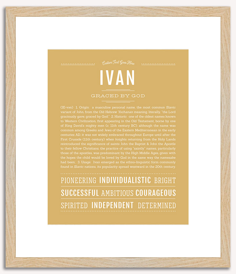 Ivan | Name Art Print