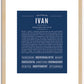 Ivan | Name Art Print