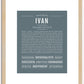 Ivan | Name Art Print