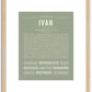 Ivan | Name Art Print