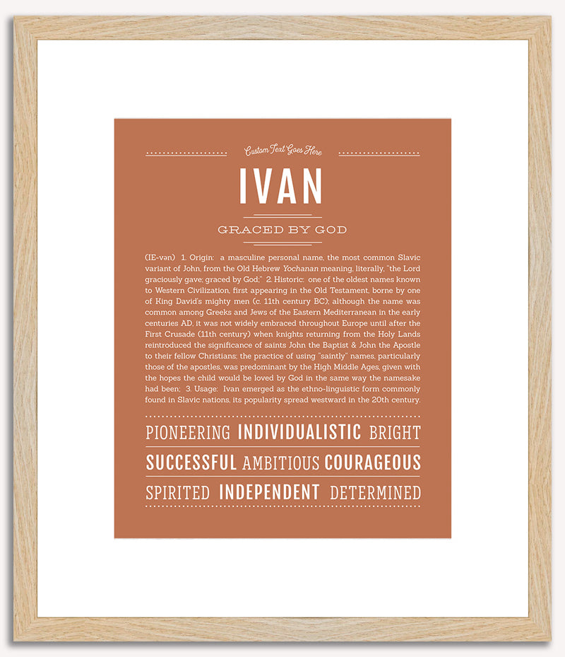 Ivan | Name Art Print