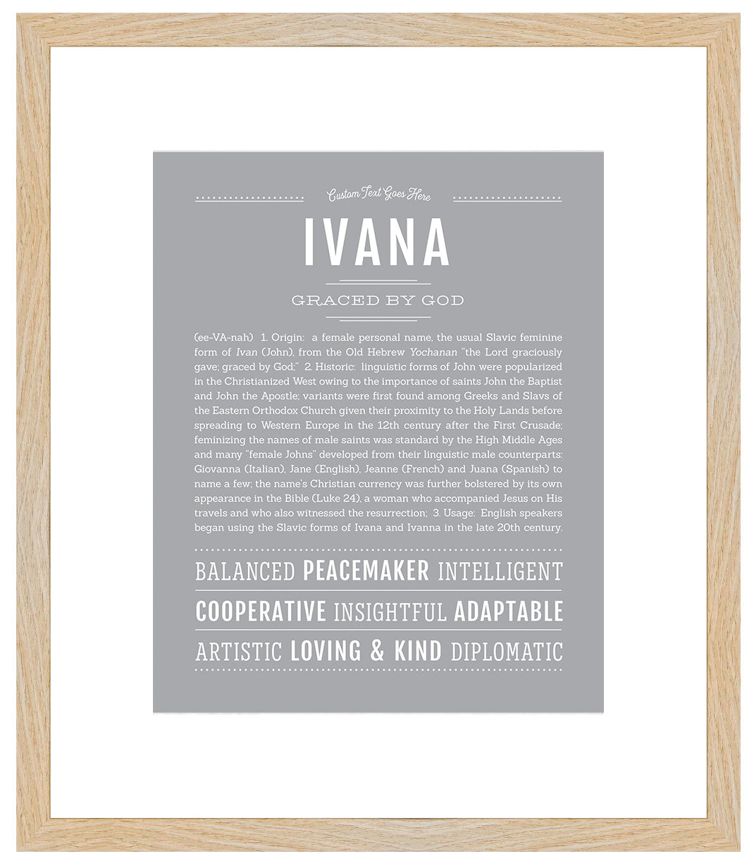 Ivana | Name Art Print