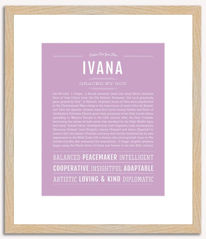 Ivana | Name Art Print