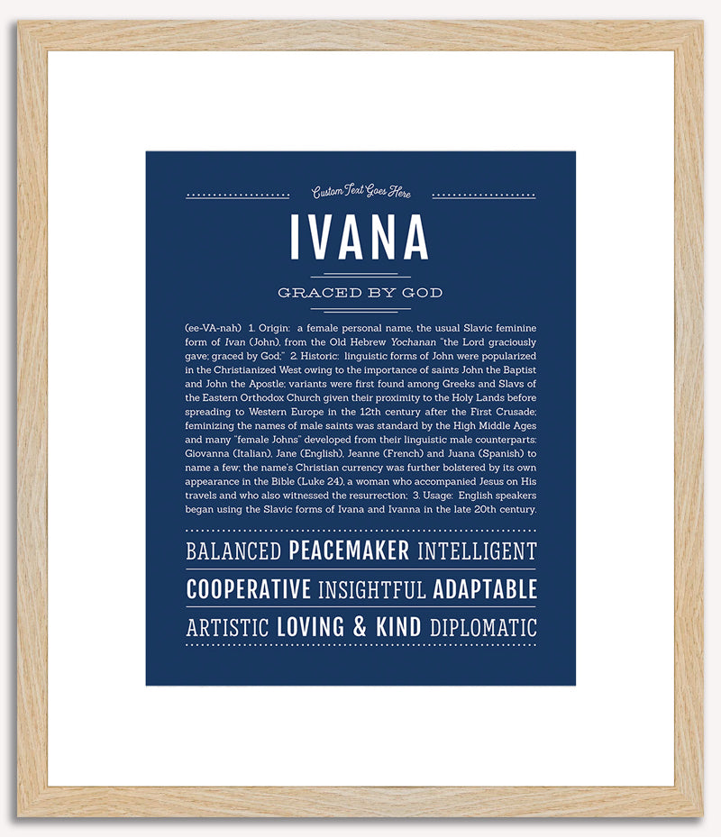 Ivana | Name Art Print