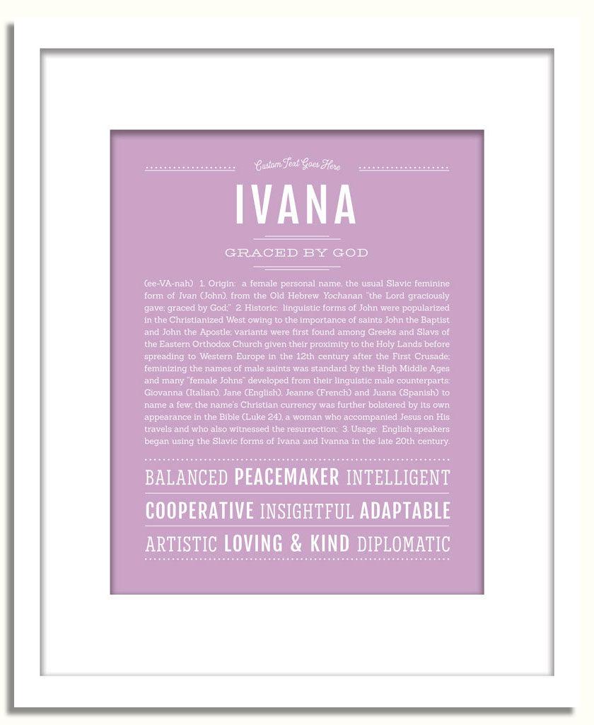 Frame Options | Lilac | White Frame, Matted