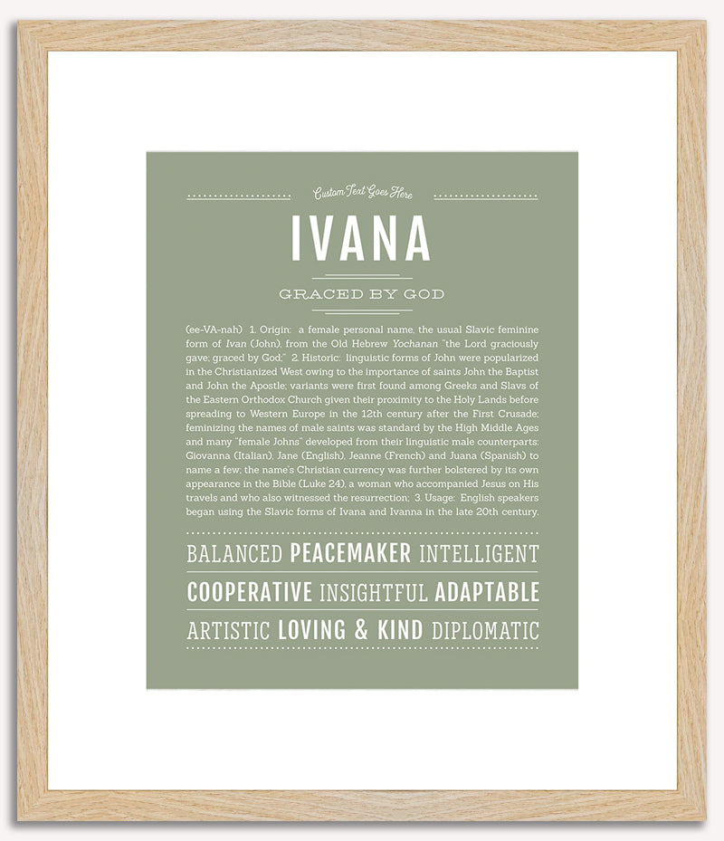 Ivana | Name Art Print