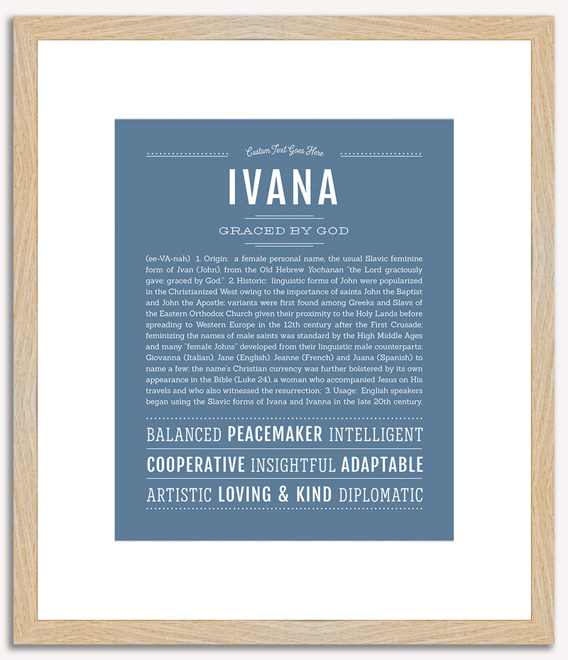 Ivana | Name Art Print