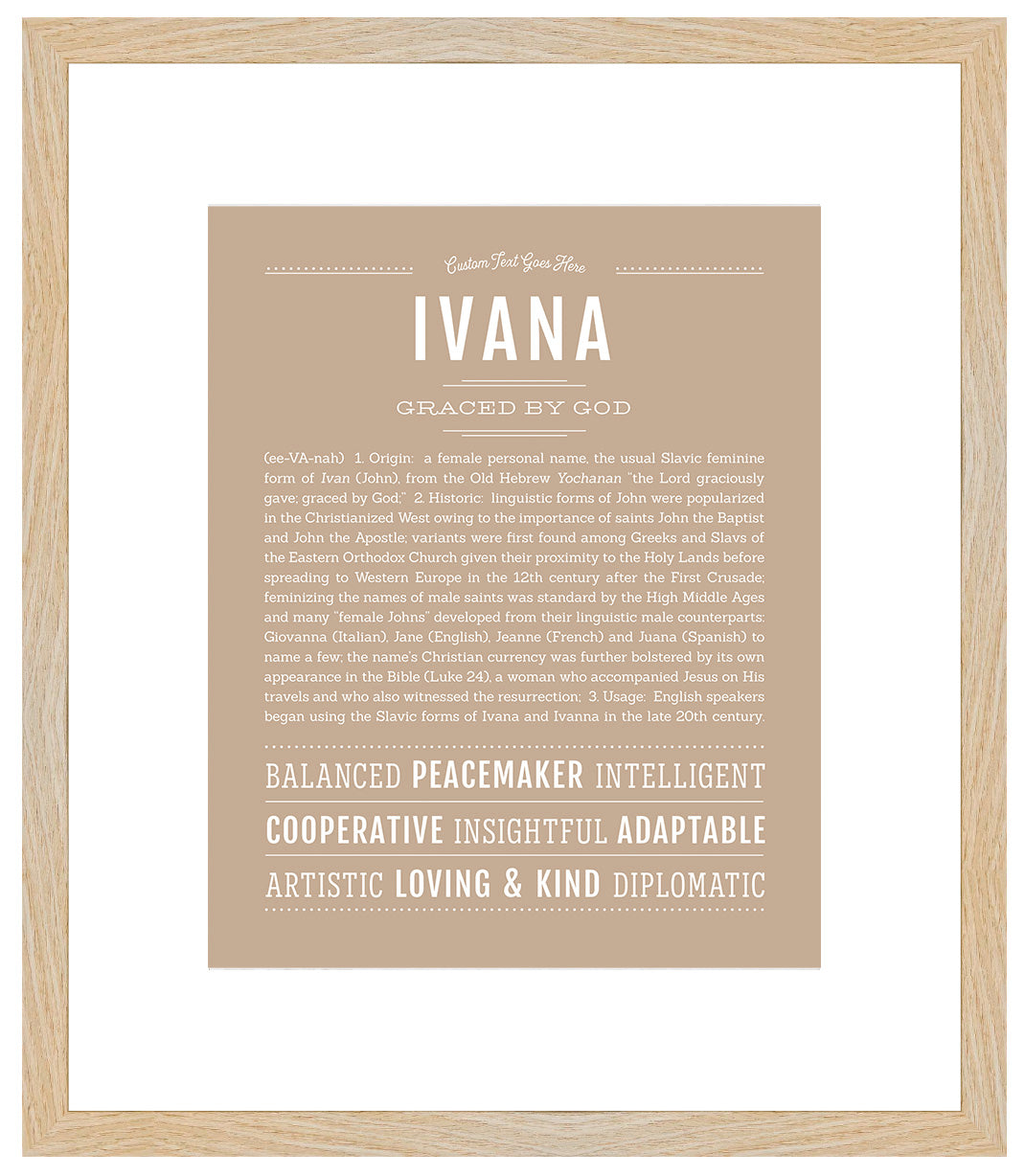 Ivana | Name Art Print