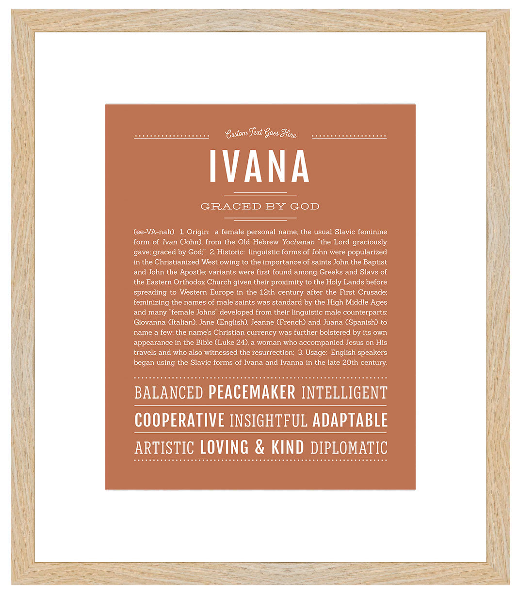 Ivana | Name Art Print