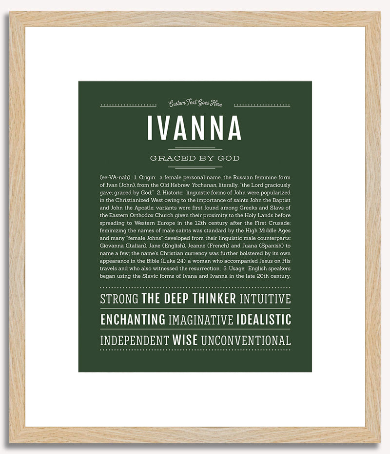 Ivanna | Name Art Print