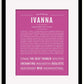 Frame Options | Dark Pink | Black Frame, Matted