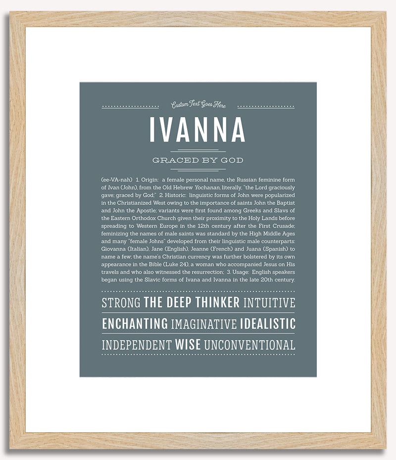 Ivanna | Name Art Print