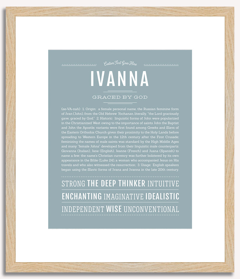 Ivanna | Name Art Print